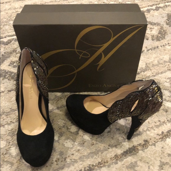 ENZO ANGIOLINI WOMEN'S BALADEVA PLATFORM PUMP HEELS size 7.5 - Picture 13 of 16